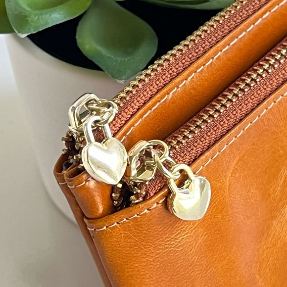 Handbag Crave Bohemian Camel  Audrey Leather Wallet NWOT - Picture 2 of 11